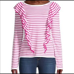 Lilly Pulitzer Ruth ruffle striped sweater